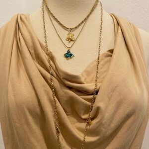 Vintage Fish Gold Tone Necklace